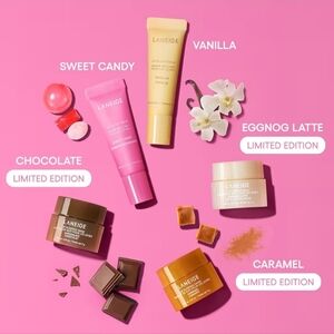 LANEIGE Midnight Minis Lip Care Gift Set - Lip Sleeping Masks & Lip Glowy Balms